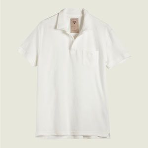 NWOT OAS WHITE TERRY MEDIUM POLO